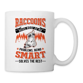 Raton laveur cadeau raton laveur - Mug blanc - blanc - Droite