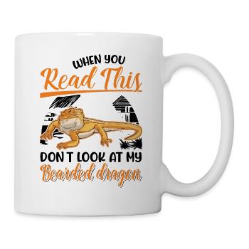 Dragon barbu Cadeau Dragon Barbu Pogona - Mug blanc - blanc - Droite