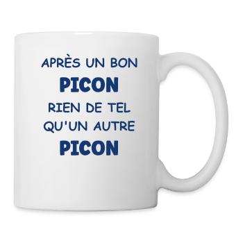 Après un bon picon rien de tel qu'un autre picon - Mug blanc - blanc - Droite