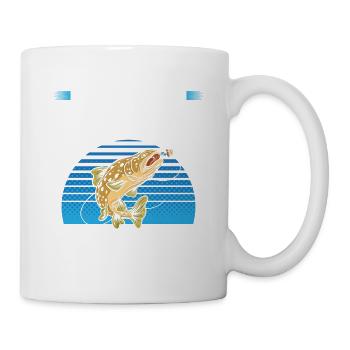Was ist besser als eine Forelle? Viele Forellen - Tasse - Weiß - Rechts