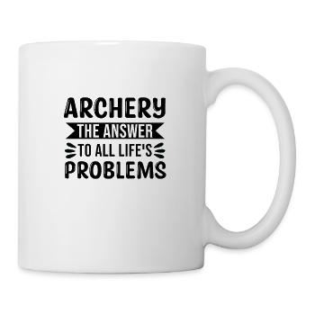 Archery The Answer To All Lifes Problems - Mug - white - Right