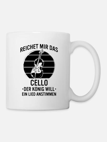 Cello Cellospieler Cellist - Tasse - Weiß