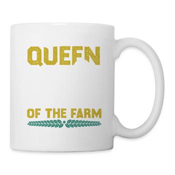 Reine de la ferme - Mug blanc - blanc - Droite