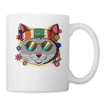 60s 70s Costume Groovy Hippie - Mug - white - Right