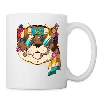 60s 70s Costume Groovy Hippie - Mug blanc - blanc - Droite