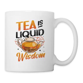 Le thé est une sagesse liquide, les buveurs de thé amateurs de thé - Mug blanc - blanc - Droite