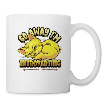 Go away, I'm an introvert, shy - Mug - white - Right