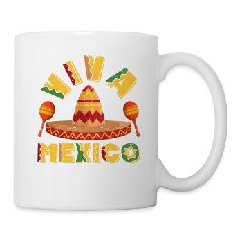 Viva Mexico Cinco De Mayo Calavera Funny Mexico - Mug - white - Right