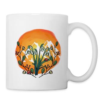 Sunshine Spring Snowdrop Austria - Mug - white - Right