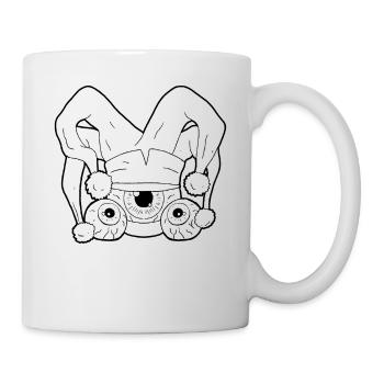 Clowncore Aesthetic Jester Clown Weirdcore - Mug - white - Right