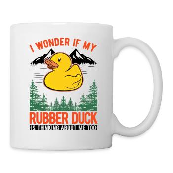 Rubber Duck Gift Squeaky Duck Bathing Duck - Mug blanc - blanc - Droite