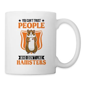 Hamster Hamsterrad Goldhamster Hamster - Tasse - Weiß - Rechts