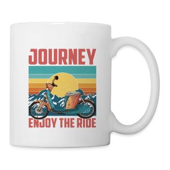 La vie est un voyage, profitez de la balade 7 - Mug blanc - blanc - Droite