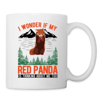 Red Panda Cadeau Chat Ours Panda Rouge - Mug blanc - blanc - Droite