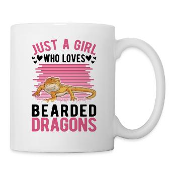 Bearded Dragon Girl Bearded Dragon - Mug - white - Right