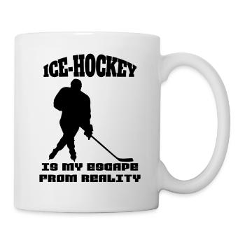 Joueurs de hockey sur glace Hockey sur glace Équipe de hockey Fan de hockey sur glace - Mug blanc - blanc - Droite