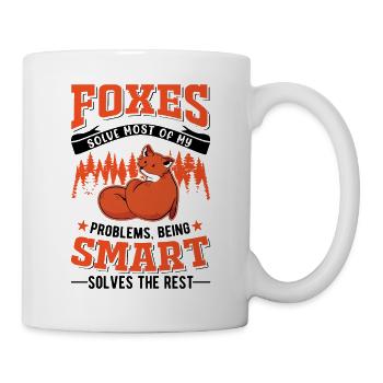 Fuchs Geschenk Rotfuchs - Tasse - Weiß - Rechts