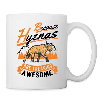 Hyäne Geschenk Erdwolf Hyena - Tasse - Weiß - Rechts