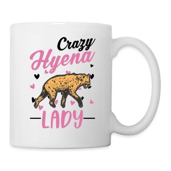 Verrückte Hyänen Lady Erdwolf Hyena - Tasse - Weiß - Rechts