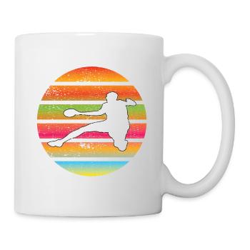 Handball Handballfan Handballteam Handballspieler - Tasse - Weiß - Rechts