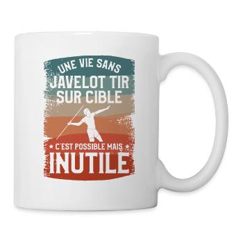 Une Vie Sans Javelot Tir Sur Cible C'est Possible - Mug blanc - blanc - Droite