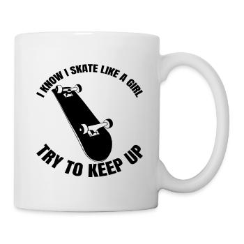 Skateboard Skating Skateboarding Skate Fan Skater - Mug - white - Right