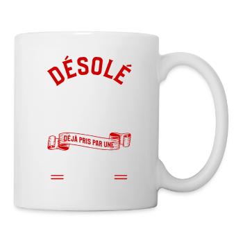 Désolé Ce Mec Est Déjà Pris Par Une Princesse Qui - Mug blanc - blanc - Droite