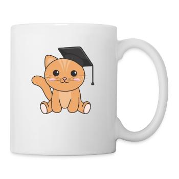 Kids Kindergarten nailed it Katze Graduation - Tasse - Weiß - Rechts