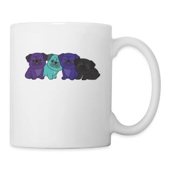 alexigender flag pug pride LGBTQ cute dogs - Mug - white - Right