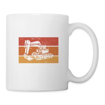 Je Suis Un Mec Simple J'aime La Pelleteuse Et - Mug blanc - blanc - Droite