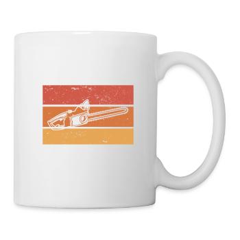 Je Suis Un Mec Simple J'aime Les Tronçonneuses Et - Mug blanc - blanc - Droite