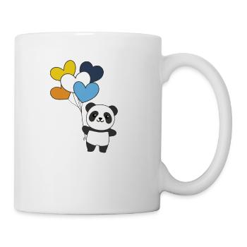 Aroace Flag Ballon Hearts Pride LGBTQ Panda - Mug blanc - blanc - Droite