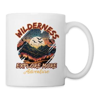 Wildnis Abenteuer Entdecken - Tasse - Weiß - Rechts