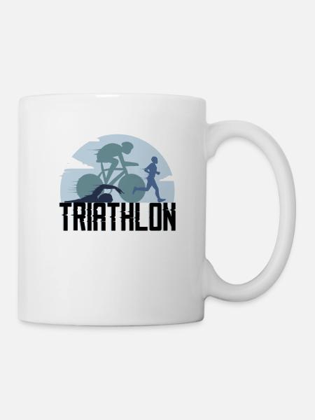 Triathlon Laufen - Tasse - Weiß