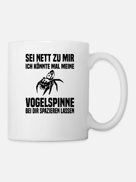 Vogelspinne Haustier Spinnentier - Tasse - Weiß