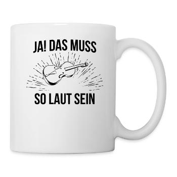 Cello Cellospieler Cellist - Tasse - Weiß - Rechts