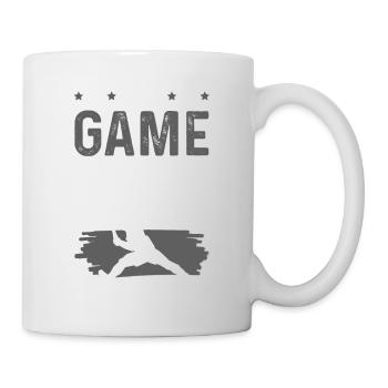 badminton leben - Tasse - Weiß - Rechts