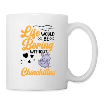 Alésage sans chinchilla rongeur chinchilla - Mug blanc - blanc - Droite