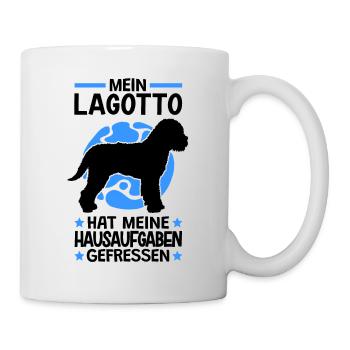 Lagotto Romagnolo hat Hausaufgaben gefressen - Tasse - Weiß - Rechts