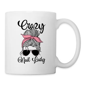 Nail technician Manicurist Polish nail art - Mug - white - Right
