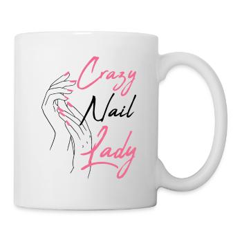 Nail technician Manicurist Polish nail art - Mug - white - Right