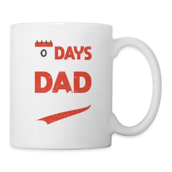 00 Zero Days Without A Dad Witz Witzig Bad Daddy - Tasse - Weiß - Rechts