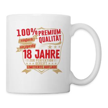18. Geburtstag 2005 Geschenk Geschenkidee T-Shirt - Tasse - Weiß - Rechts