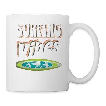 Surfing Vibes - Surfer, Happiness & Freedom! - Mug - white - Right