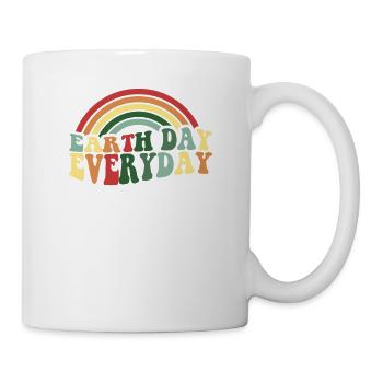 Classic Vintage Color Earth Day Everyday - Mug - white - Right