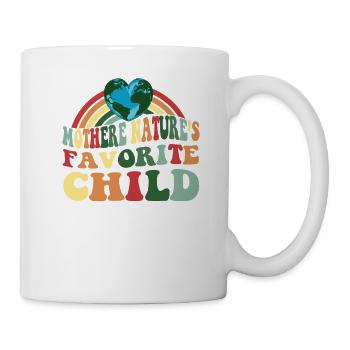 Jour de la Terre Vintage Le Chid préféré de Mère Nature - Mug blanc - blanc - Droite