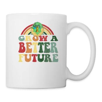 Bâtir un avenir meilleur - Famille du Jour de la Terre - Mug blanc - blanc - Droite