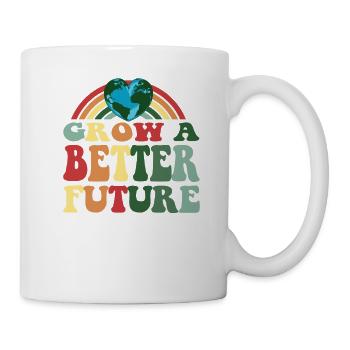 Le design vintage du Jour de la Terre Cultivez un avenir meilleur - Mug blanc - blanc - Droite