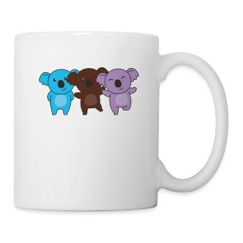 androsexual flag pride LGBTQ cute koala - Mug - white - Right