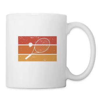 Je Suis Un Mec Simple J'aime Le Tennis Et L'Apéro - Mug blanc - blanc - Droite